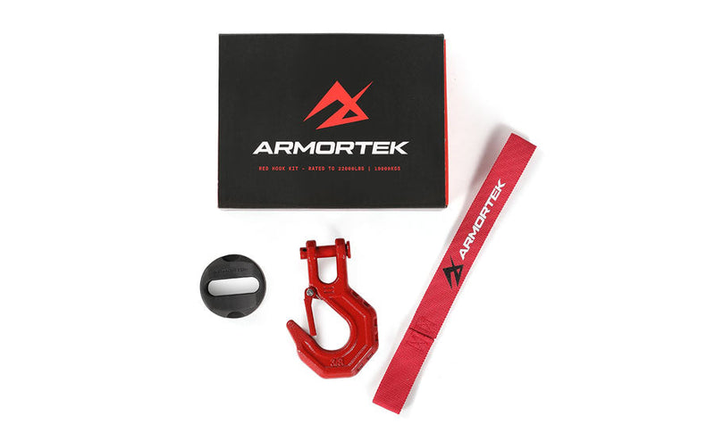 Armortek Red Hook Kit for 8 to 11mm Rope - MBL 10,000kg