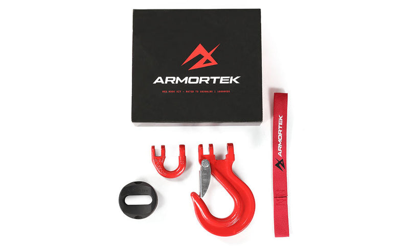 Armortek Red Hook Kit for 14mm Rope - MBL 16000kg