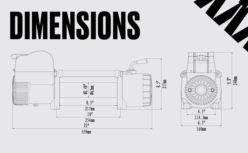 Samurai Next Gen 12000 Electric Winch